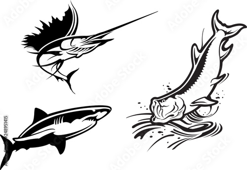 Fishing icons