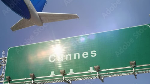 Airplane Take off Cannes photo