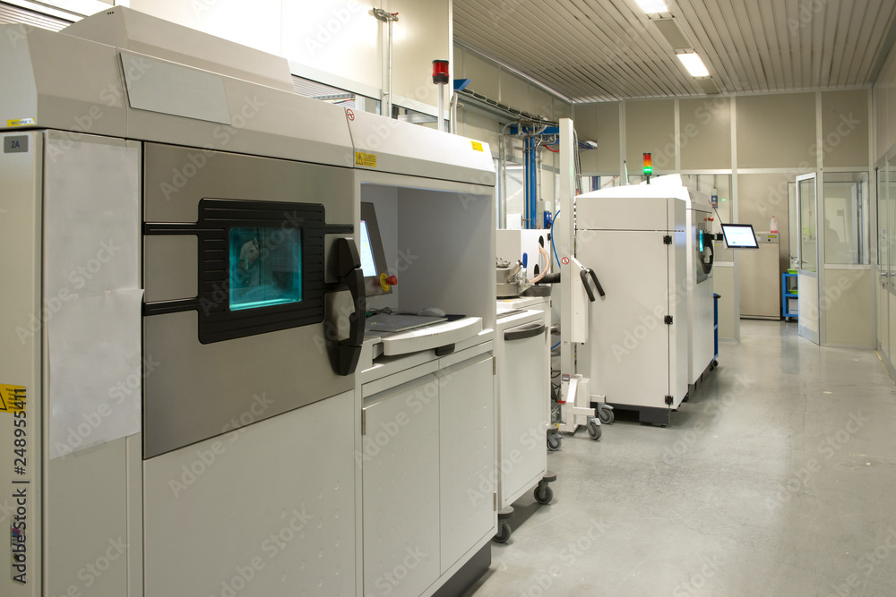 Metal 3D printer (DMLS) - Direct metal laser sintering (DMLS) is an additive manufacturing technique that uses a laser fired into a bed of powdered metal. Metal 3D printer (DMLS) - Direct metal laser sintering (DMLS) is an additive manufacturing technique that uses a laser fired into a bed of powdered metal.
