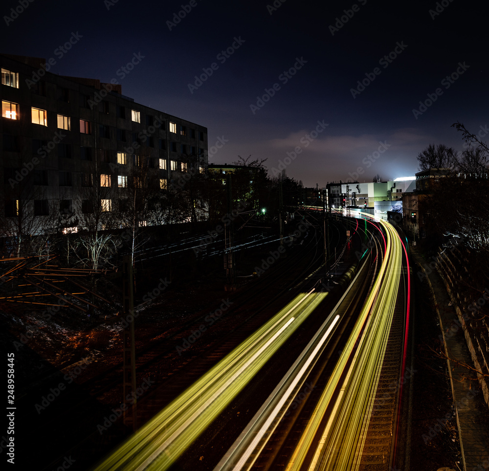 Obraz premium traffic at night