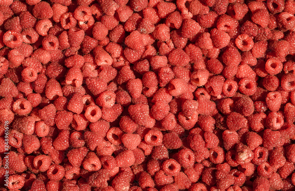 A lot of raspberry. Background A lot of raspberry. Background
