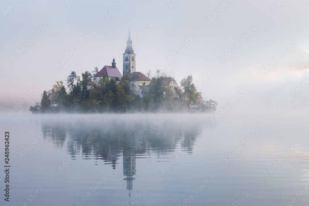 Lake Bled with the church