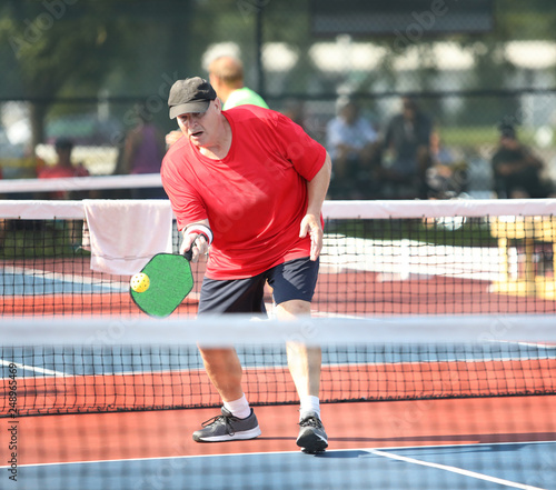 pickleball action during a tournament © Ron Alvey