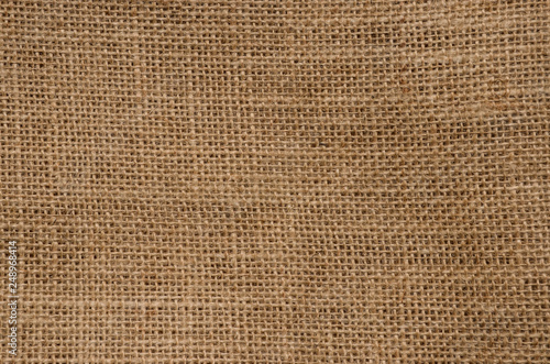 Old, historic sack fabric texture background. 