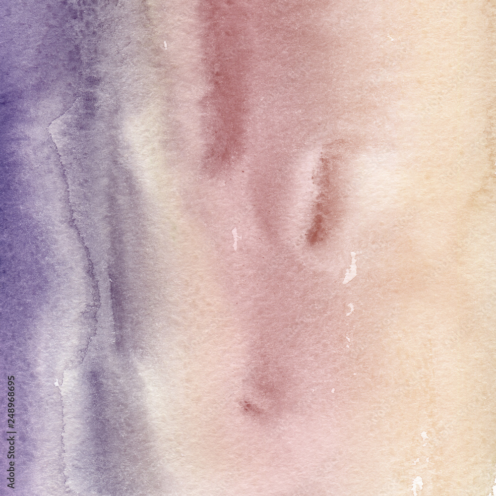Fototapeta premium Colorful bright ink and watercolor textures on white paper background. Paint leaks and ombre effects. Hand painted abstract image.