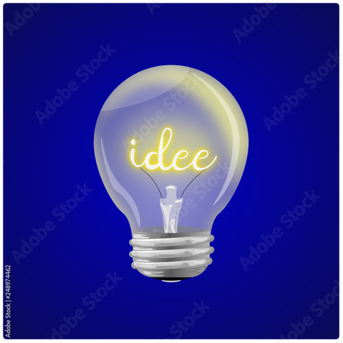 Idee Glühlampe