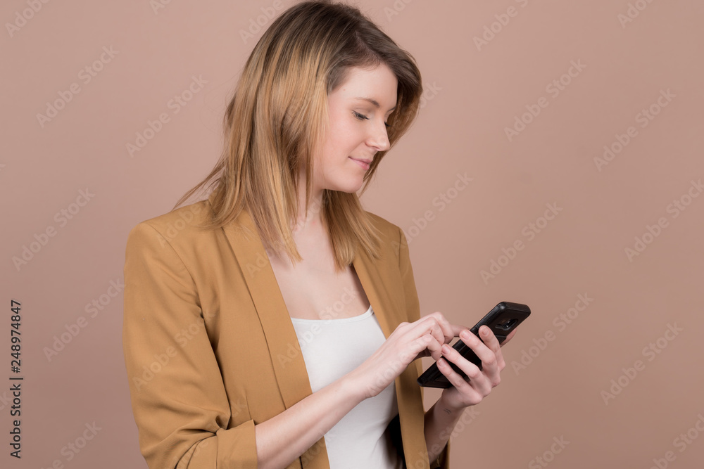 a successful business girl in a office a successful business girl in a office