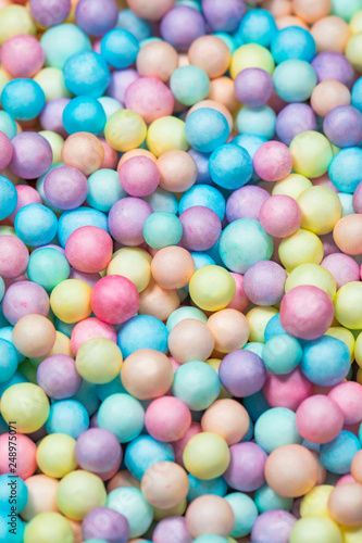 Colorful bright background, multi-colored balls. © miami2you