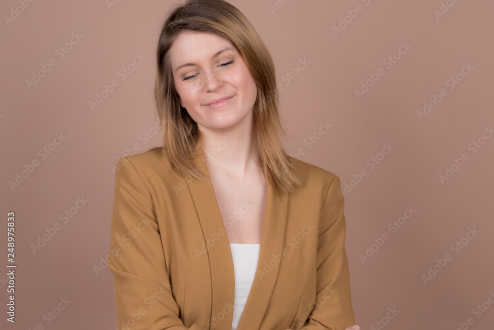 a successful business girl in a office a successful business girl in a office