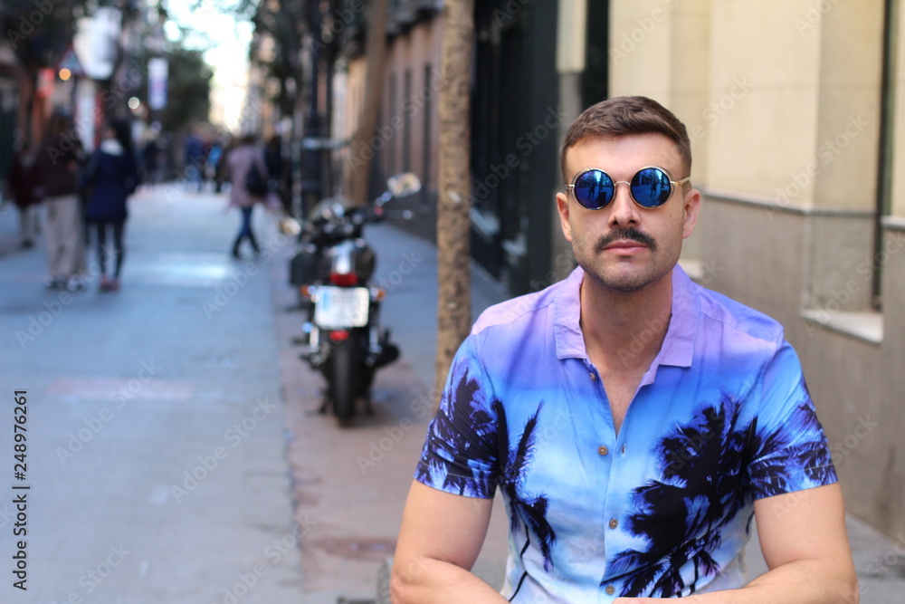 Hipster with an edgy look Hipster with an edgy look