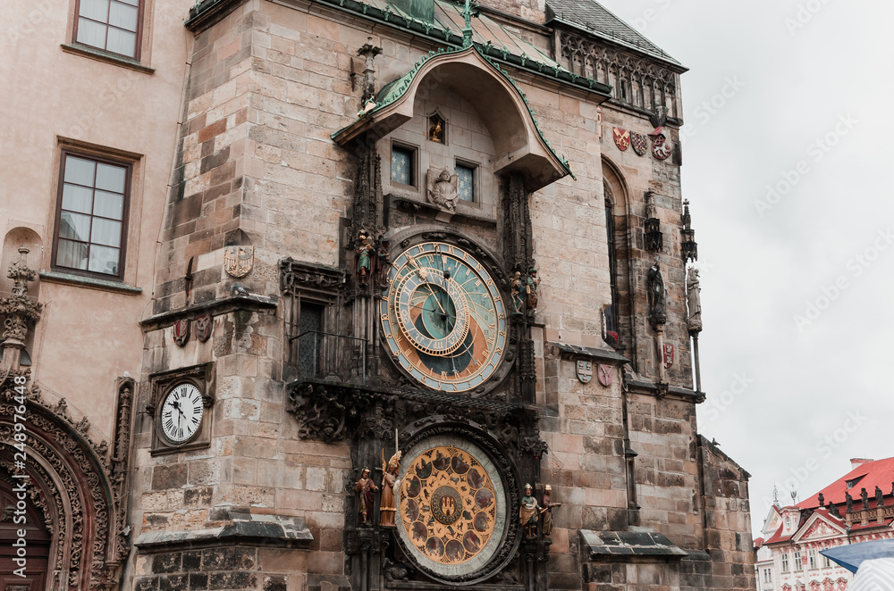 Astronomical Clock Tower in Old Town Prague, Czech Republic. Astronomical Clock Tower in Old Town Prague, Czech Republic.
