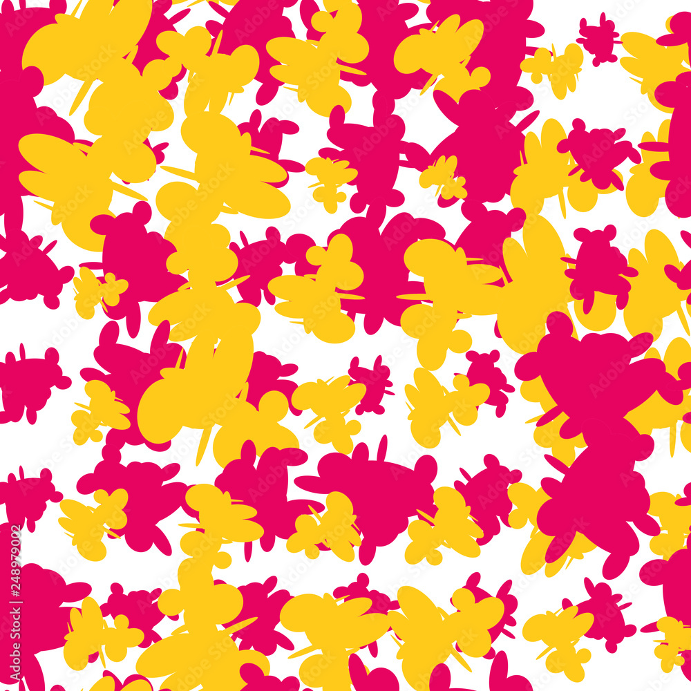 Colorful grunge seamless pattern, abstract hand drawn paint splashes. Infinity texture, modern grungy background. Vector illustration. Colorful grunge seamless pattern, abstract hand drawn paint splashes. Infinity texture, modern grungy background. Vector illustration.