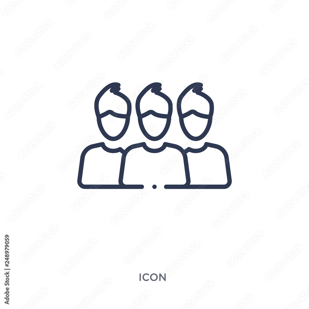 icon from social outline collection. Thin line icon isolated on white background. icon from social outline collection. Thin line icon isolated on white background.