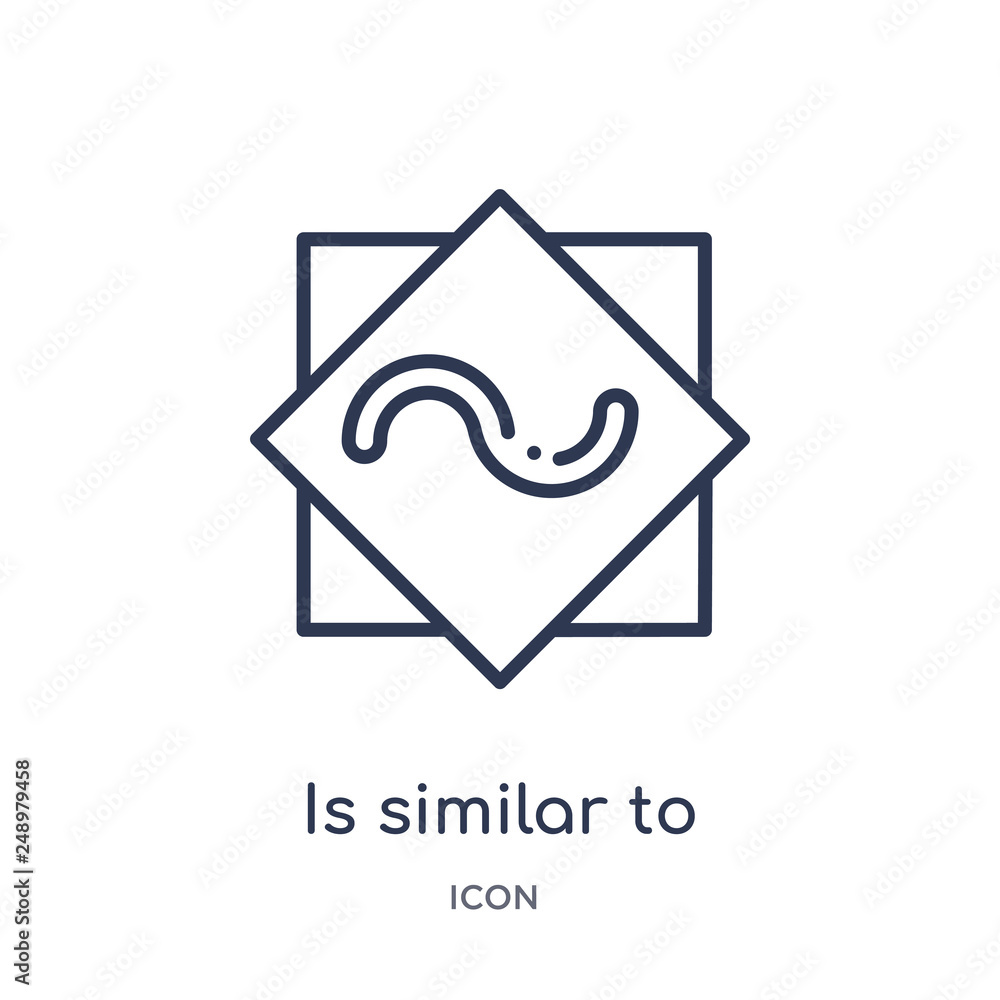 is similar to icon from signs outline collection. Thin line is similar to icon isolated on white background. is similar to icon from signs outline collection. Thin line is similar to icon isolated on white background.