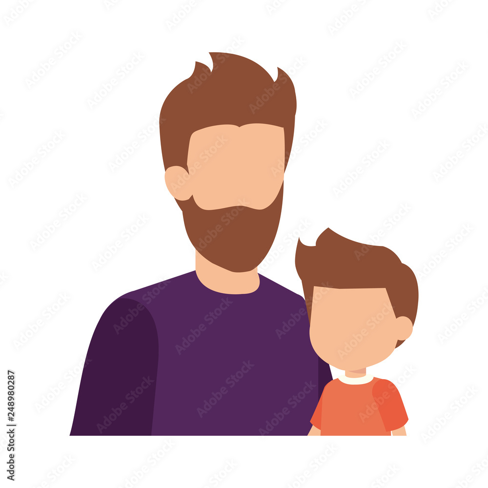 father with son characters