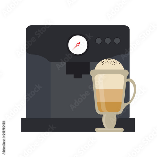 Espresso and capuccino cartoons
