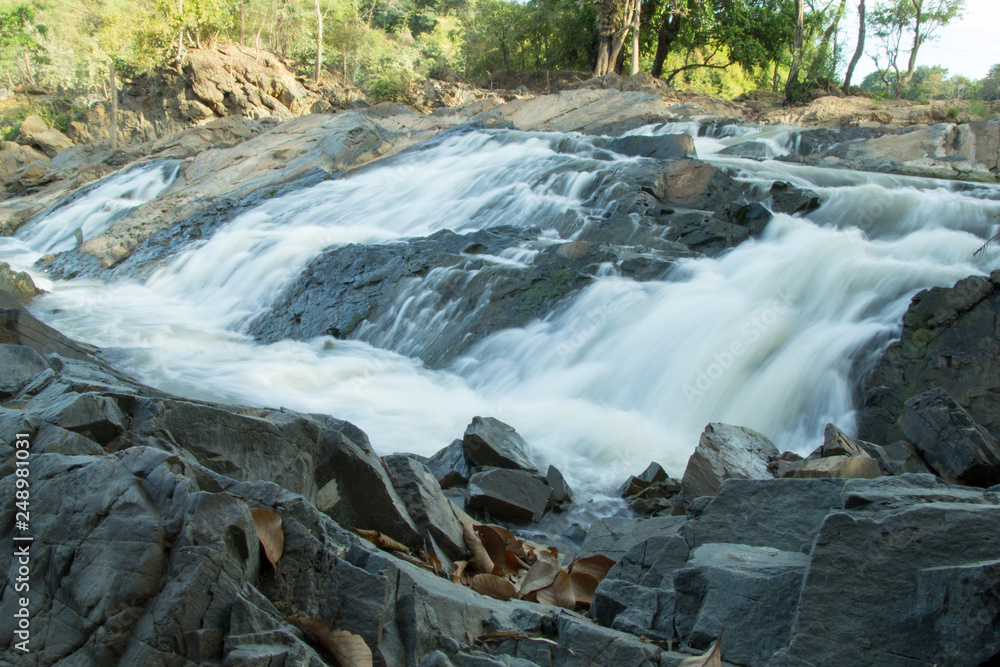 Beautiful waterfall in southern of Lao PDR Beautiful waterfall in southern of Lao PDR