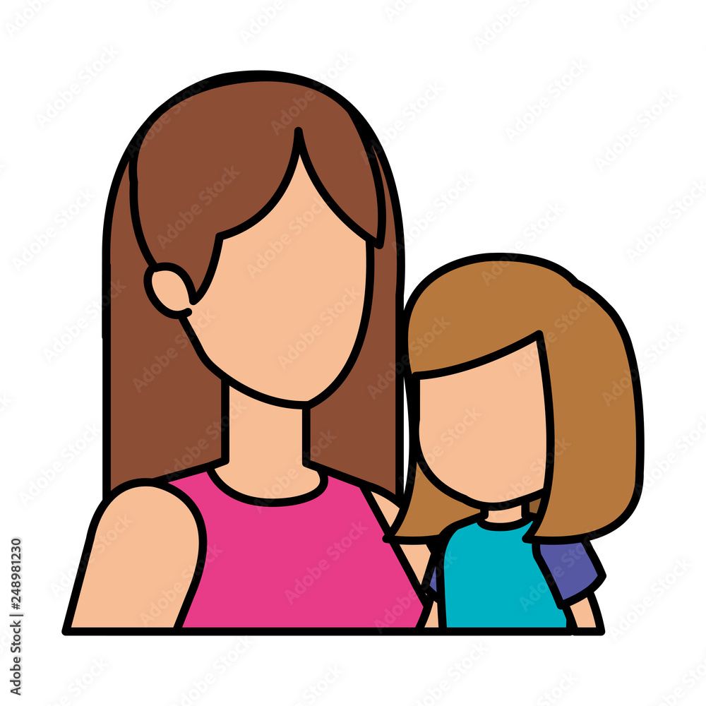 mother with daughter characters mother with daughter characters