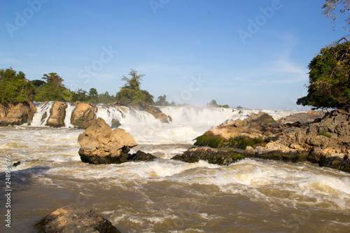 Beautiful waterfall in southern of Lao PDR © pong