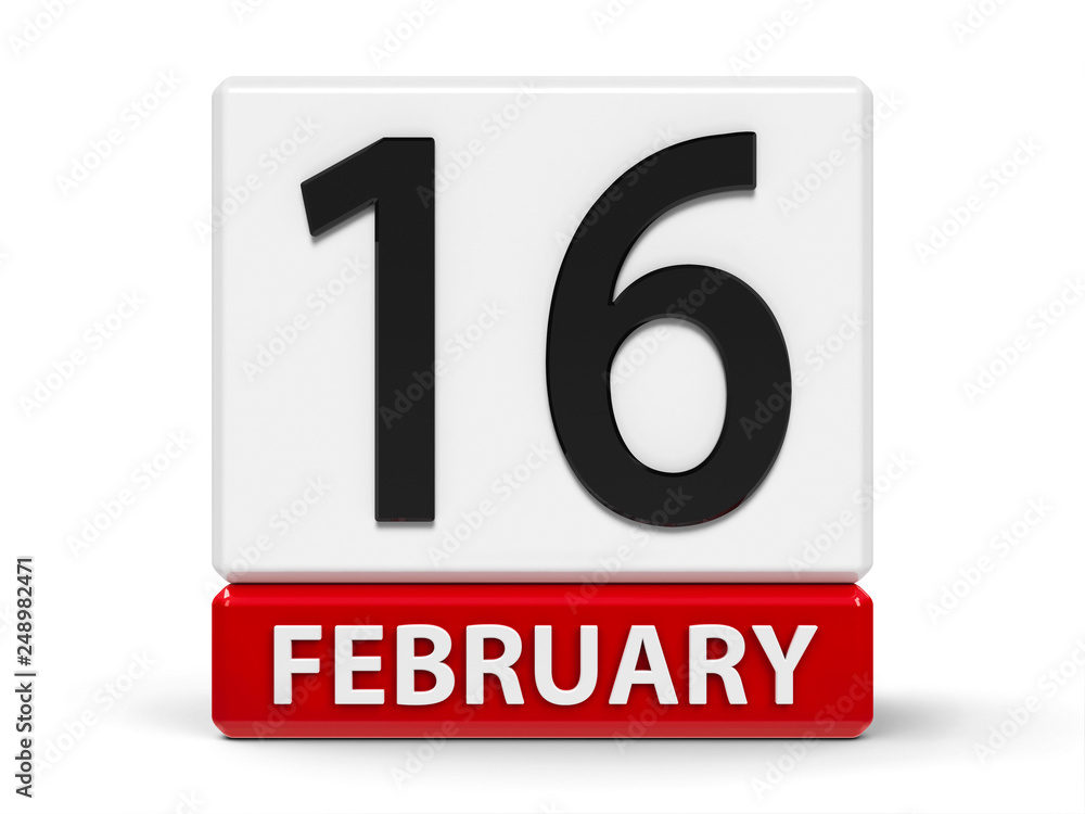 Cubes calendar 16th February Cubes calendar 16th February
