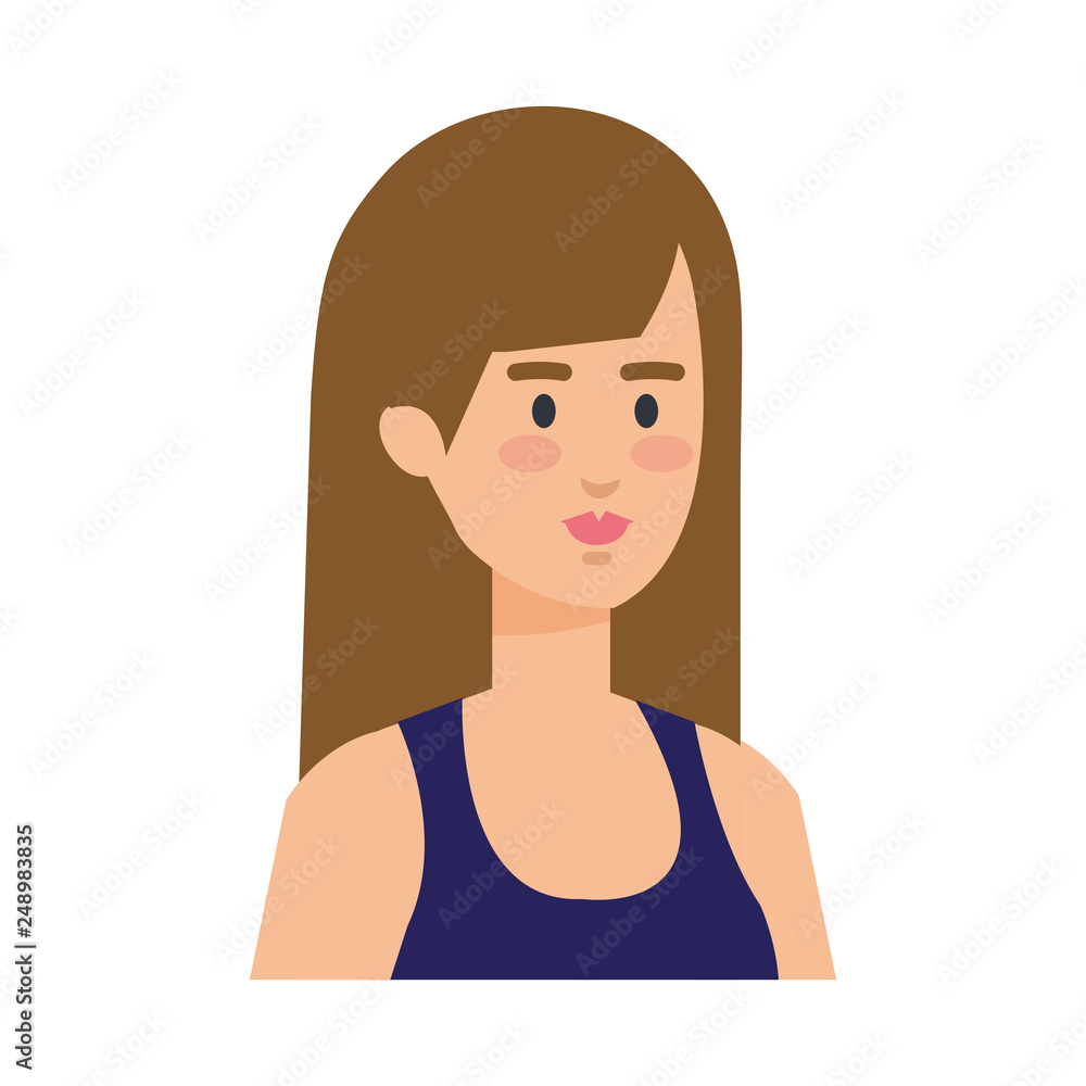 beautiful and young woman character beautiful and young woman character