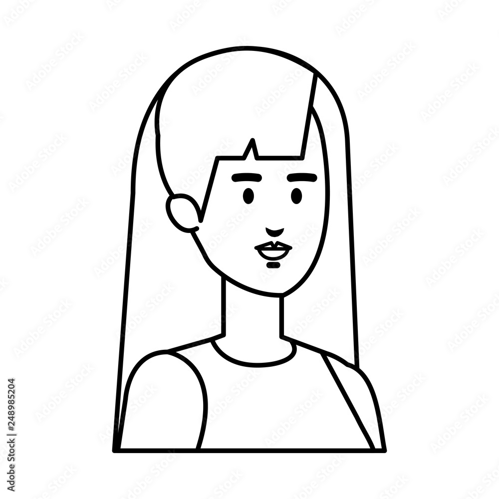 beautiful and young woman character beautiful and young woman character