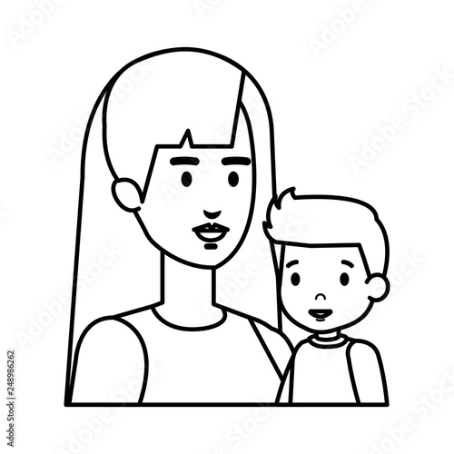 mother with son characters