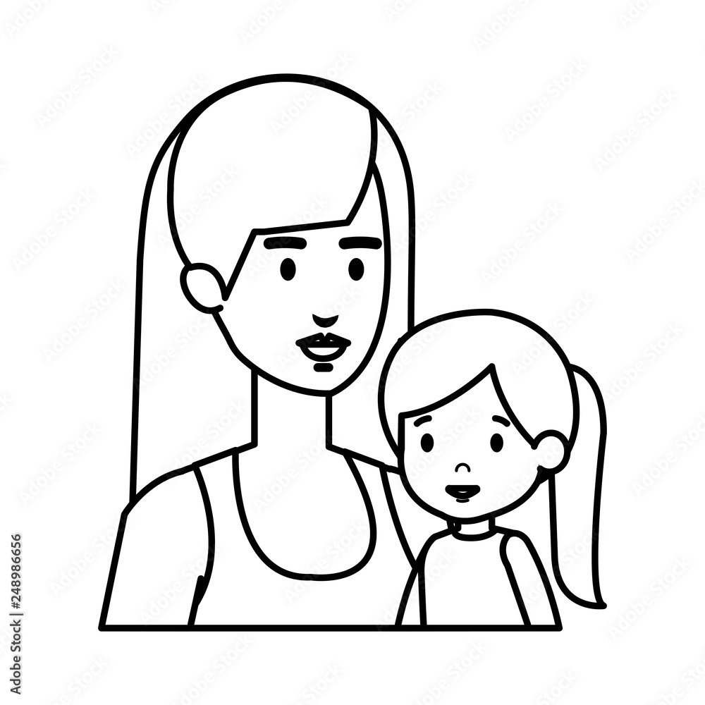 mother with daughter characters mother with daughter characters