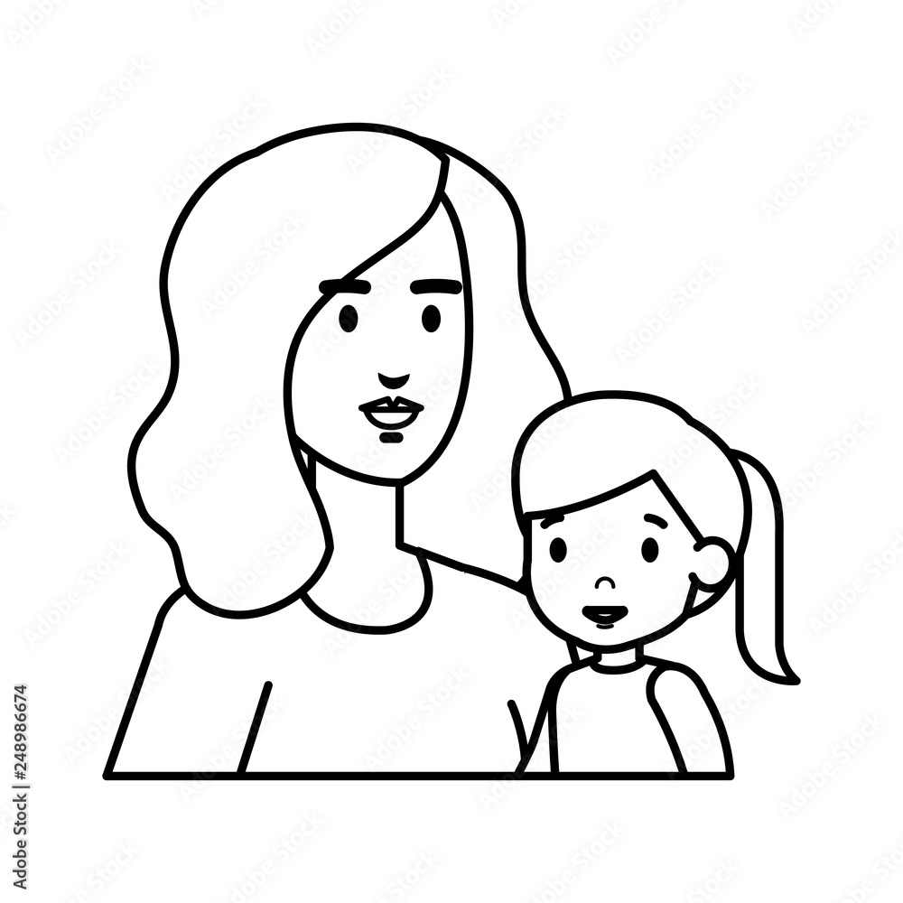mother with daughter characters mother with daughter characters