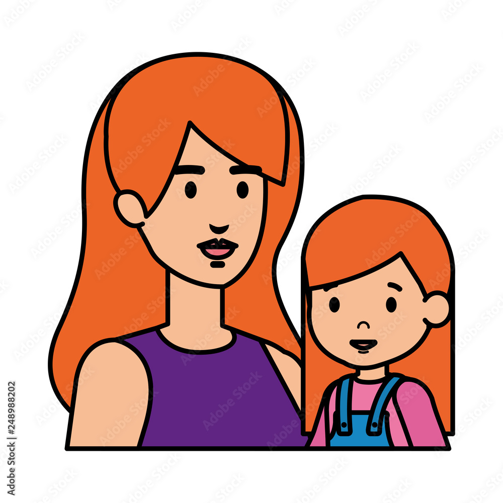 mother with daughter characters mother with daughter characters