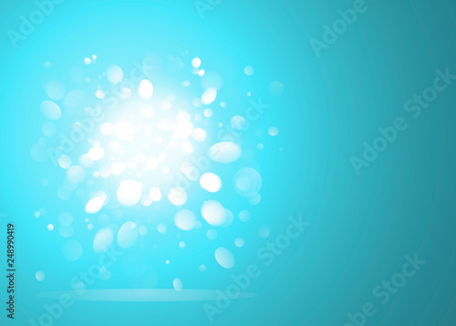 Teal bokeh background