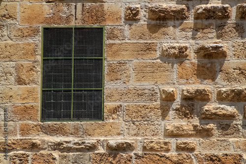 Wallpaper Mural Close-up of window on ancient brick facade of southernmost wall of the ancient Temple Mount, old city Jerusalem Torontodigital.ca