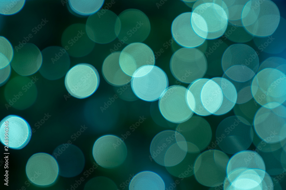 Abstract image - Turquoise tone color bokeh background Abstract image - Turquoise tone color bokeh background