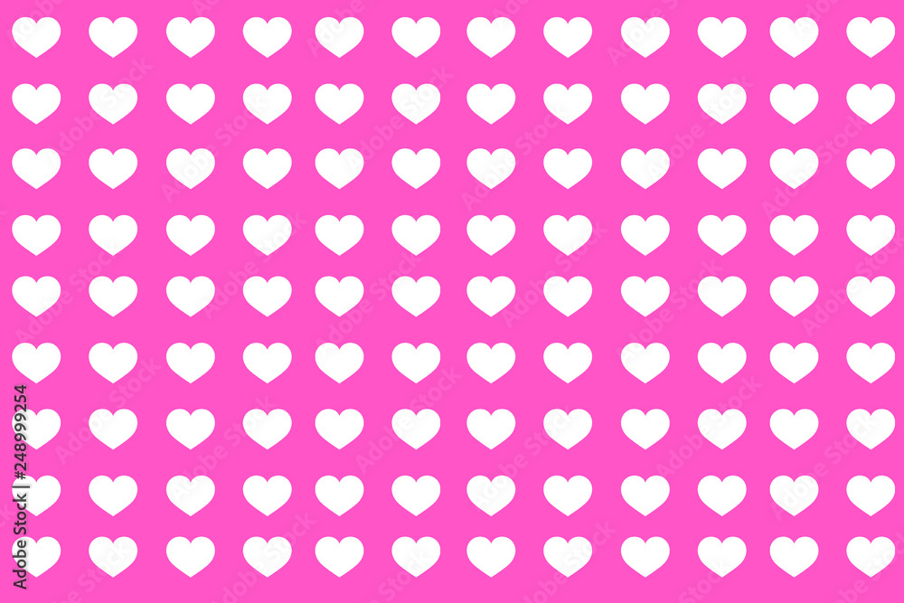 バレンタインの壁紙 ピンクのハート Stock Illustration Adobe Stock