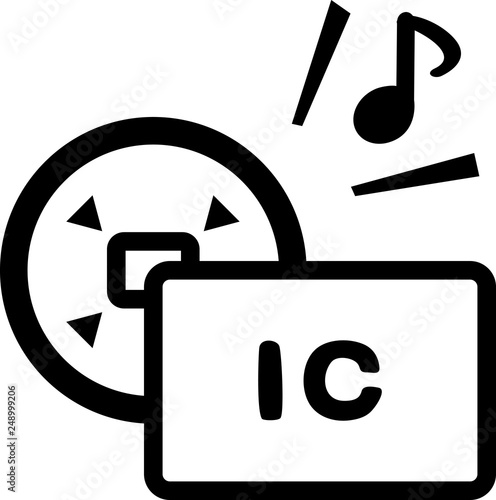 ICカードの端末へのタッチ