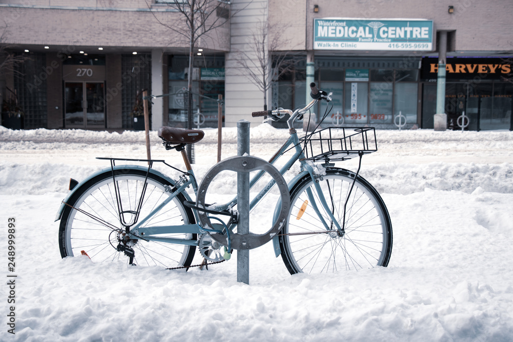 custom made wallpaper toronto digitalBike in the snow