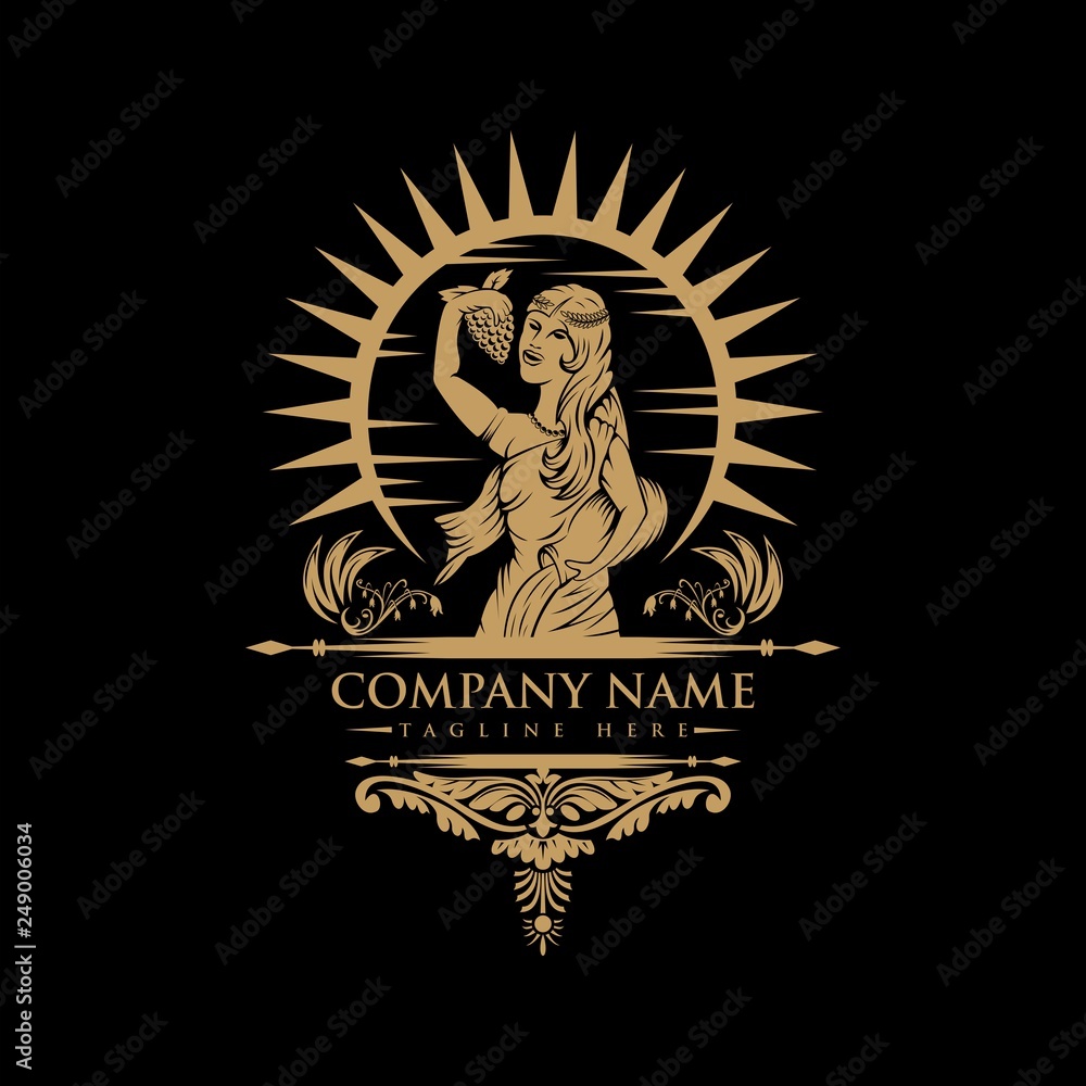 Aquarius Wine vector illustration Aquarius Wine vector illustration