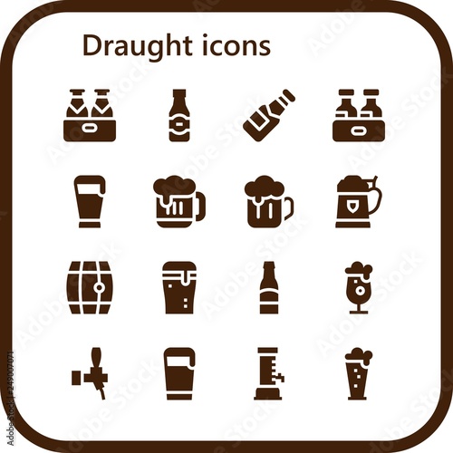 draught icon set