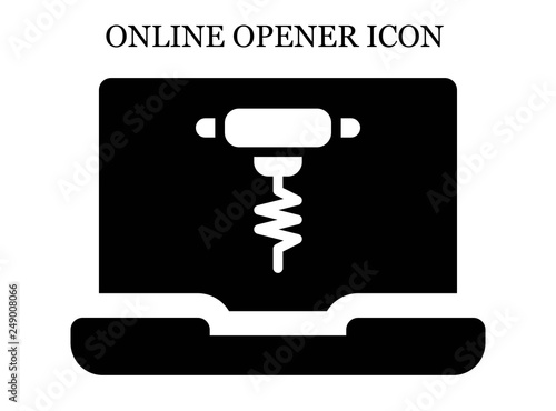 online Bottle opener icon