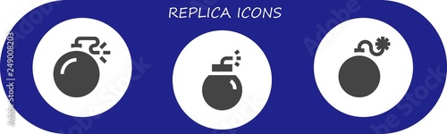 replica icon set