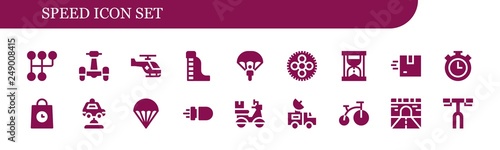 speed icon set