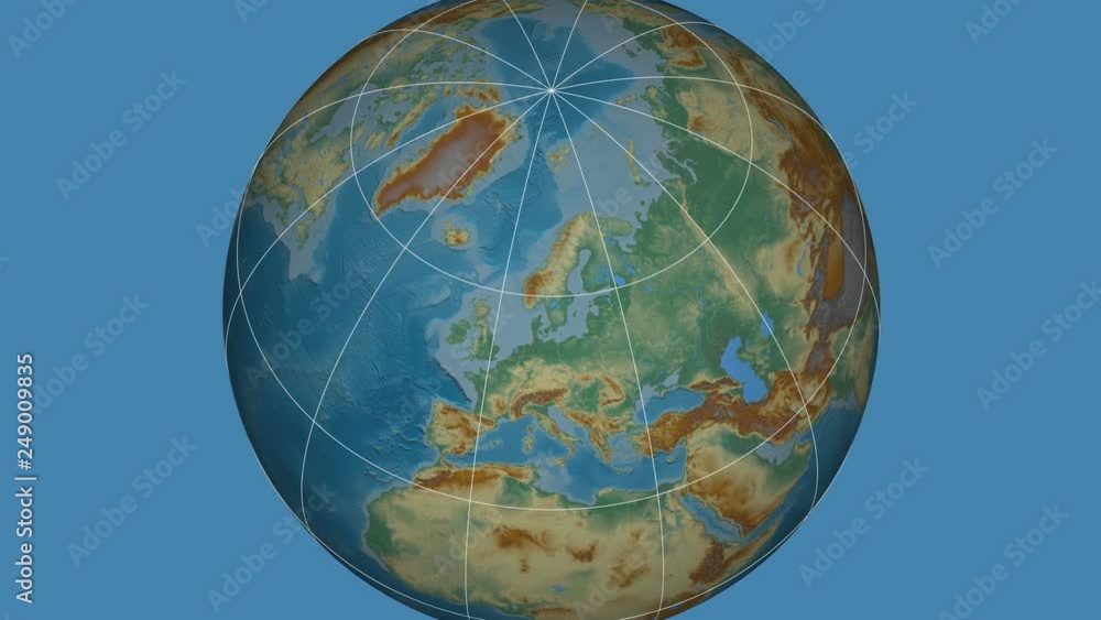 Zoom-in on Sweden extruded. Relief Zoom-in on Sweden extruded. Relief