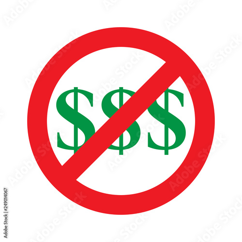 No Money Symbol