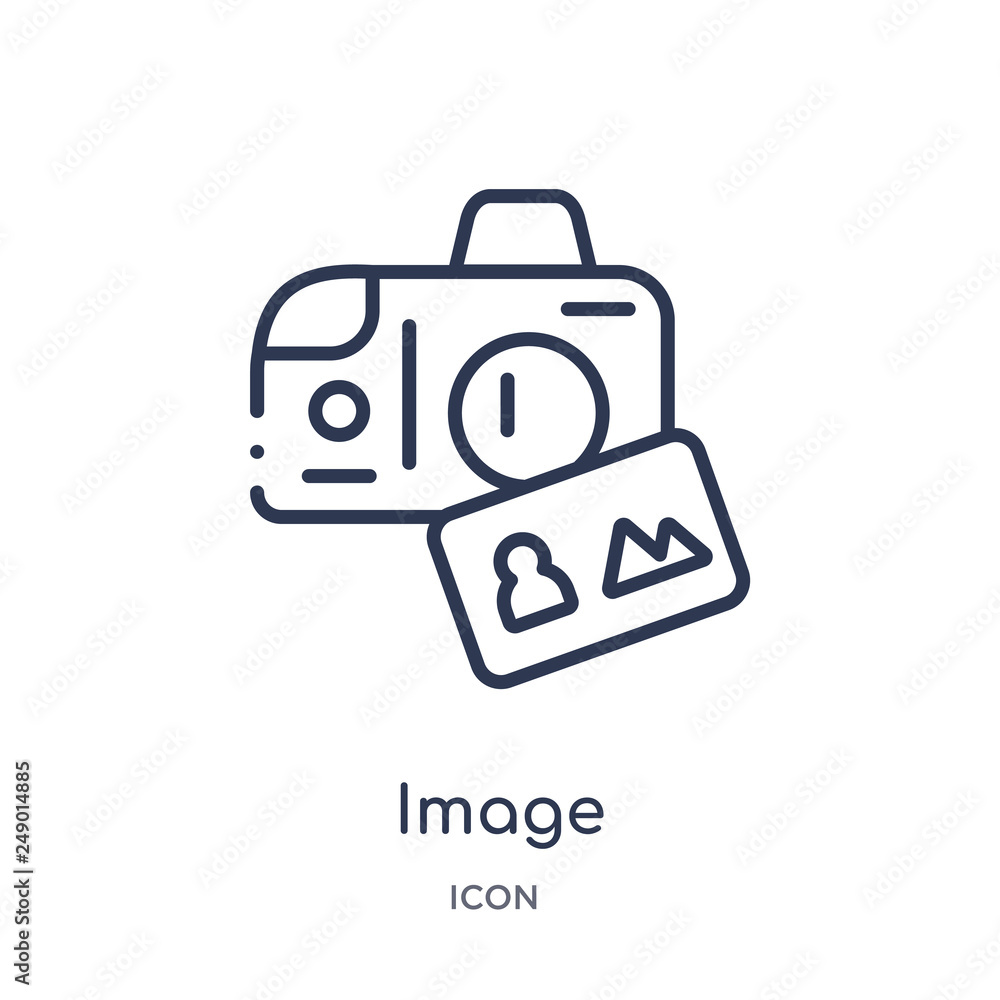 image icon from search engine optimization outline collection. Thin line image icon isolated on white background. image icon from search engine optimization outline collection. Thin line image icon isolated on white background.