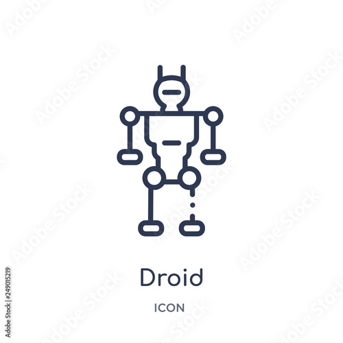 Fototapeta droid icon from science outline collection
