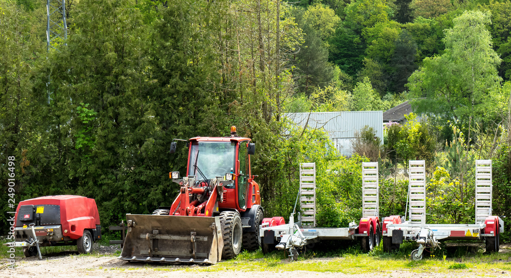 Fototapeta premium Baustellenfahrzeuge