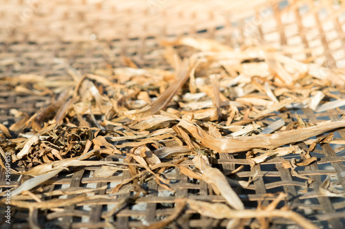 Dried herbs in the basket
