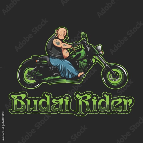 budai rider amazing design for your company or brand