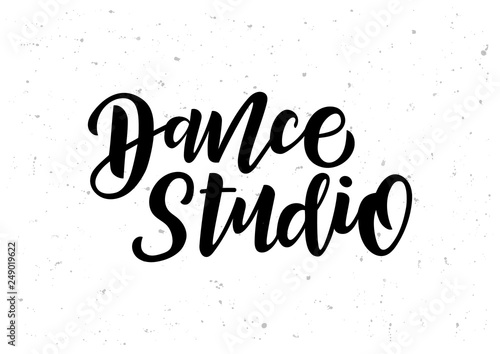 Dance studio  hand drawn lettering