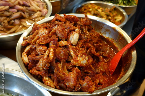 Traditional Korean Spicy Crab Dish